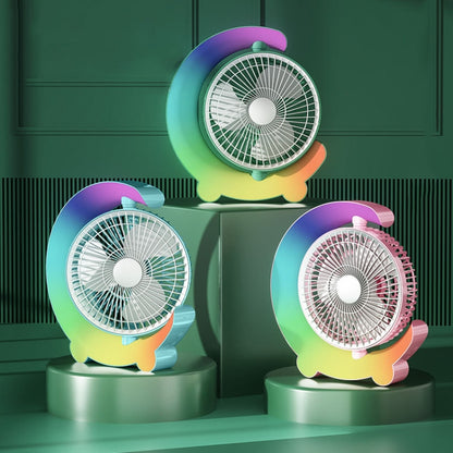 F11 USB Charging Cool Marquee Desktop Portable Fan(Mint Green) - Electric Fans by PMC Jewellery | Online Shopping South Africa | PMC Jewellery | Buy Now Pay Later Mobicred