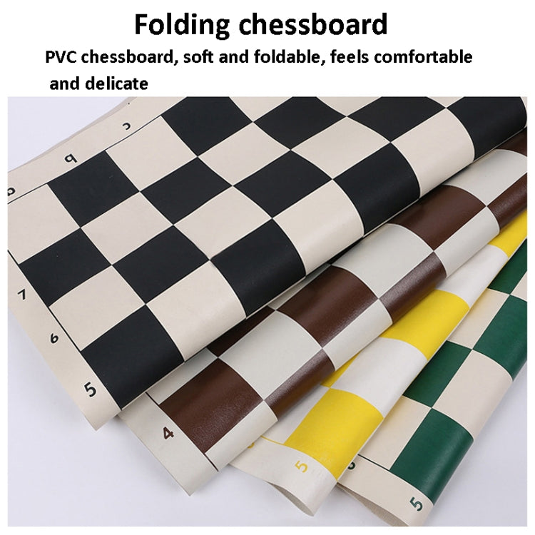 51 x 8cm Bucket Plastic Chess Foldable Leather Chess Board - Table Games by PMC Jewellery | Online Shopping South Africa | PMC Jewellery | Buy Now Pay Later Mobicred