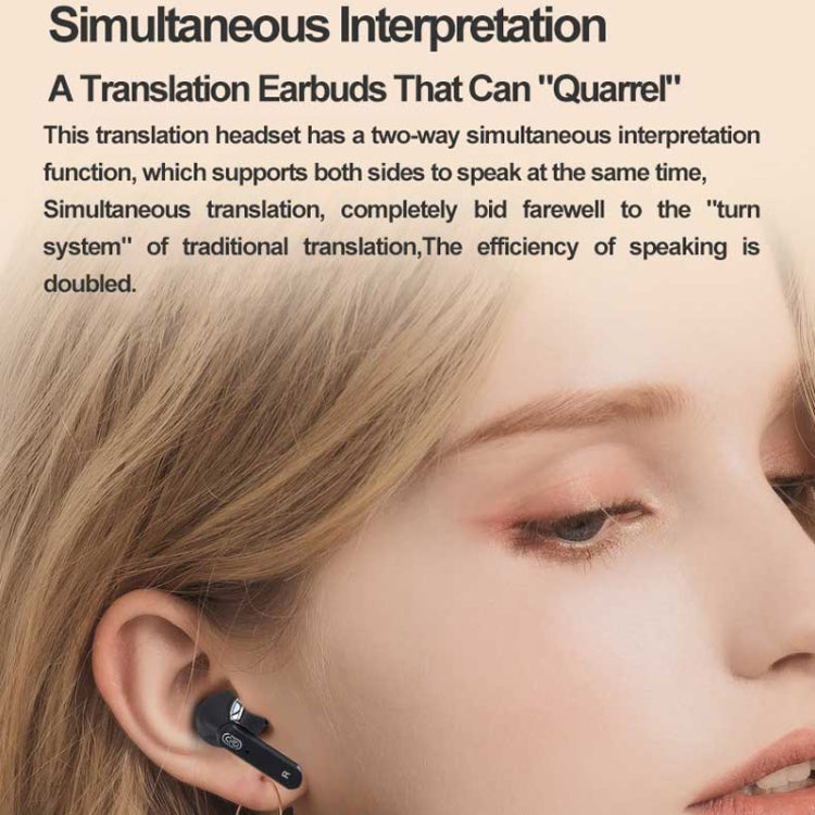 Hishell Y113 Smart Voice Translator Earphone Wireless Earbuds Real Time Instant Online 40 Languages Translate Earphone(Black) -  by Hishell | Online Shopping South Africa | PMC Jewellery | Buy Now Pay Later Mobicred