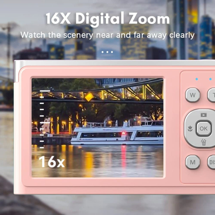 50 MP HD Camera 4K Video Retro Vlog Self-Shooting Camera(Pink) - Video Cameras by PMC Jewellery | Online Shopping South Africa | PMC Jewellery | Buy Now Pay Later Mobicred