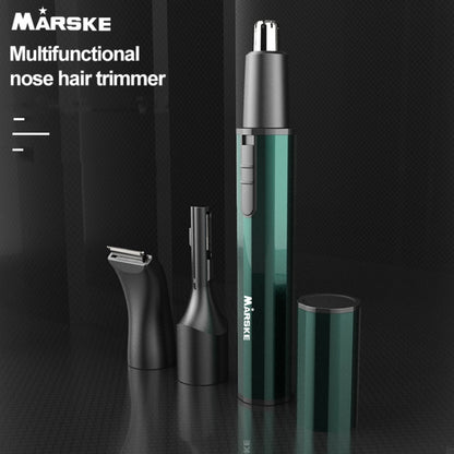 MARSKE  MS-7111 3 In 1 Electric Nose Hair Trimmer Type-C Rechargeable Grooming Instrument(Green) - Hair Removal by MARSKE | Online Shopping South Africa | PMC Jewellery | Buy Now Pay Later Mobicred