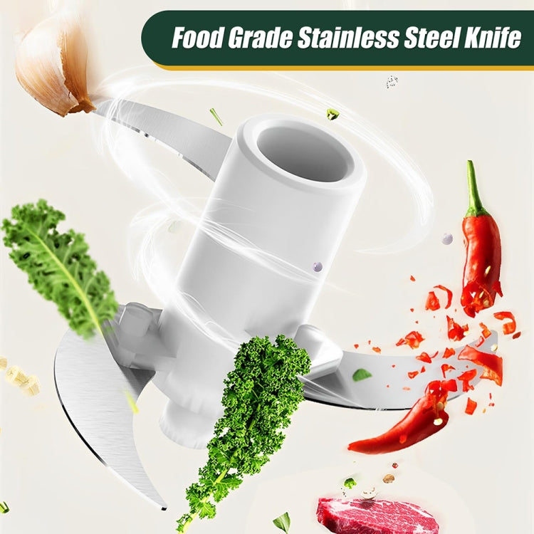 JRQ-01 Home Wireless Electric Meat Grinder Kitchen Garlic Pounder, Size: Electroplated Double-click(Coffee) - Stirrer & Squeezer by PMC TechLife | Online Shopping South Africa | PMC TechLife