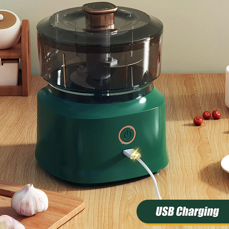 JRQ-01 Home Wireless Electric Meat Grinder Kitchen Garlic Pounder, Size: Electroplated Double-click(Coffee) - Stirrer & Squeezer by PMC TechLife | Online Shopping South Africa | PMC TechLife