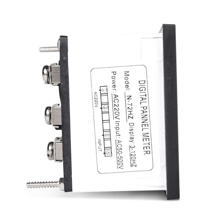SINOTIMER N-72HZ AC Frequency Signal Indicator Square Turntable LED Digital Frequency Meter - Other Tester Tool by SINOTIMER | Online Shopping South Africa | PMC TechLife | Buy Now Pay Later Mobicred