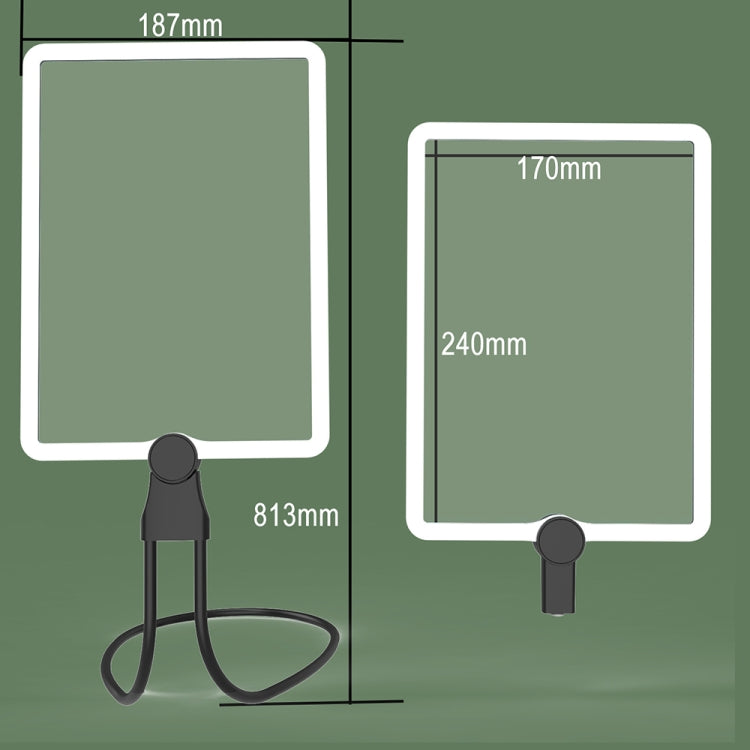 8039-5 LED Light Multifunctional Charging Hanging Neck Handheld Reading Magnifying Glass(Black) - Others by PMC Jewellery | Online Shopping South Africa | PMC Jewellery | Buy Now Pay Later Mobicred