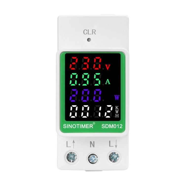 SINOTIMER DIN Rail AC Digital Display Current Voltage Power Electricity Multi-Function Tester, Model: SDM012-2 - Current & Voltage Tester by SINOTIMER | Online Shopping South Africa | PMC TechLife | Buy Now Pay Later Mobicred