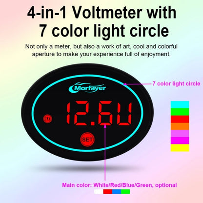 Morfayer Locomotive Multi-function Voltmeter, Green, Specification: 2 in 1 - Electrical Instruments by Morfayer | Online Shopping South Africa | PMC Jewellery | Buy Now Pay Later Mobicred