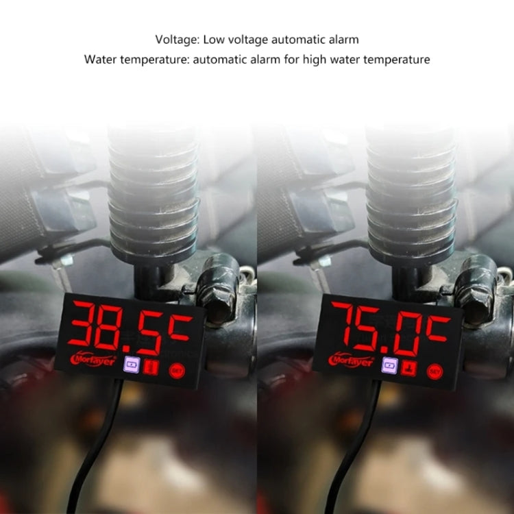 Compact LED Digital Display Time Voltmeter, Specification: 2 in 1 Temperature Green - Electrical Instruments by PMC TechLife | Online Shopping South Africa | PMC TechLife | Buy Now Pay Later Mobicred