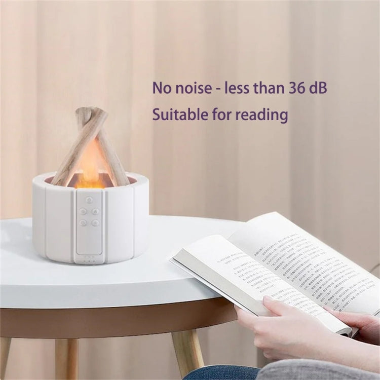 Bonfire Shaped Remote Control Aroma Diffuser Desktop Flame Humidifier, Color: Black - free shipping - PMC TechLife - Order now!