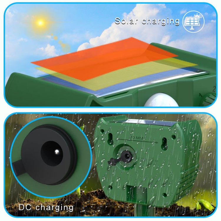 Outdoor Solar Animal Driving Device Ultrasonic Waterproof Infrared Sensor - Outdoor Insect Repellent by PMC TechLife | Online Shopping South Africa | PMC TechLife | Buy Now Pay Later Mobicred