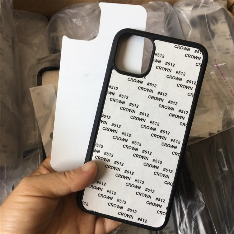 For iPhone 15 10PCS 2D Blank Sublimation Phone Case(Black) - iPhone 15 Cases by PMC TechLife | Online Shopping South Africa | PMC TechLife