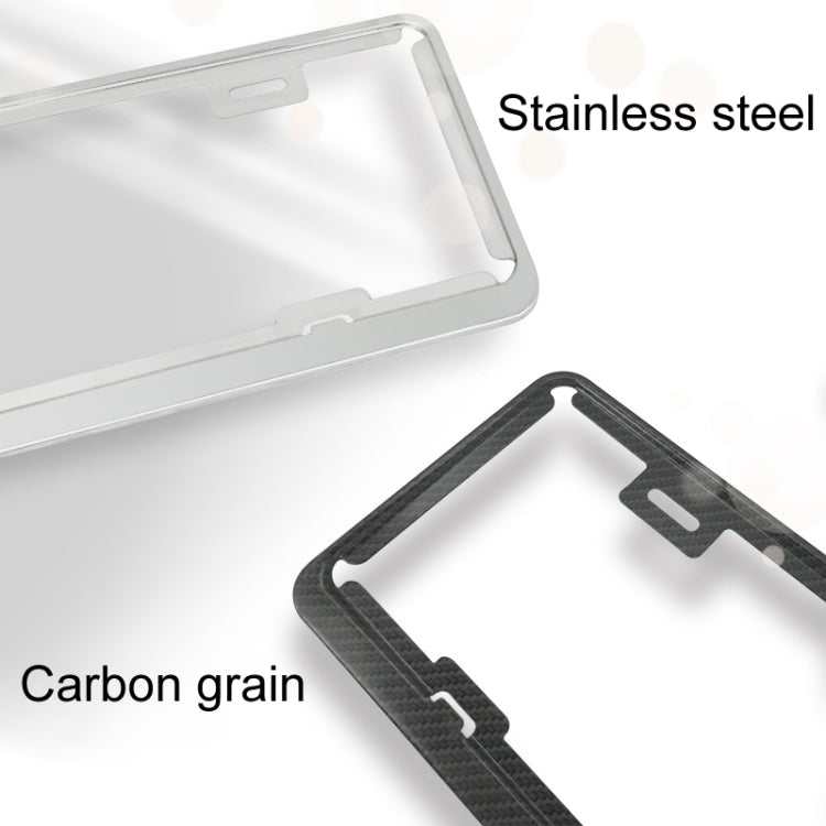 Taiwan Car License Plate Stainless Steel Frame, Specification: Black - License Plate Covers & Frames by PMC TechLife | Online Shopping South Africa | PMC TechLife | Buy Now Pay Later Mobicred