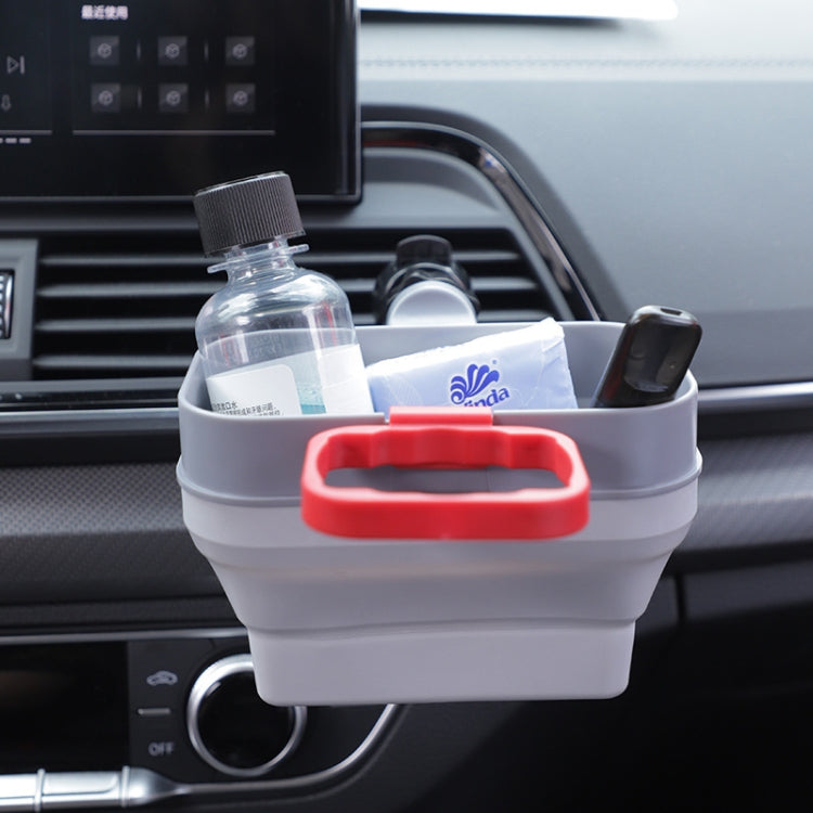 2 in 1 Car Fries Sauce Rack Air Vent Storage Box(Gray White) - Stowing Tidying by PMC TechLife | Online Shopping South Africa | PMC TechLife | Buy Now Pay Later Mobicred