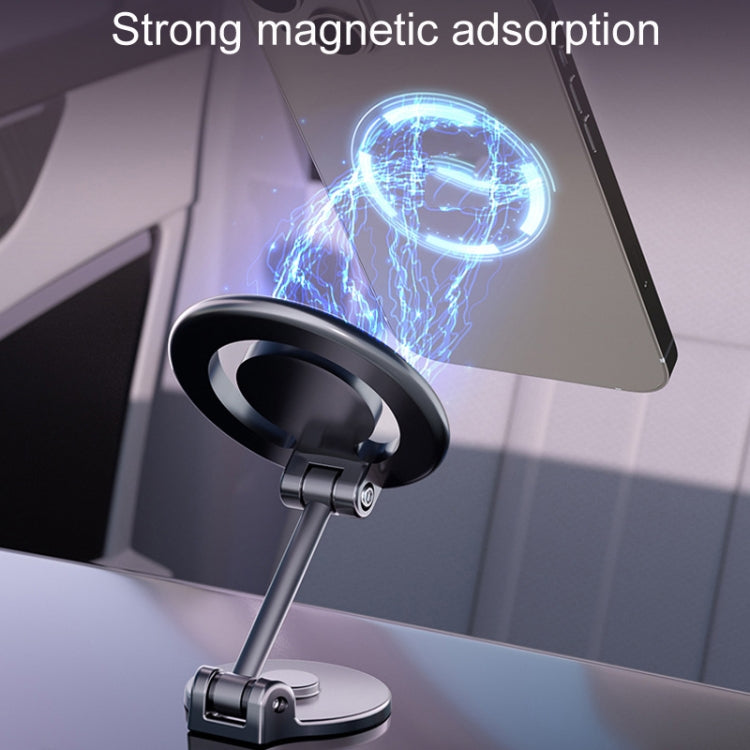 D33 Magnetic Folding Car Phone Holder Rotatable Dashboard Stick-On Navigation Stand - Car Holders by PMC TechLife | Online Shopping South Africa | PMC TechLife | Buy Now Pay Later Mobicred