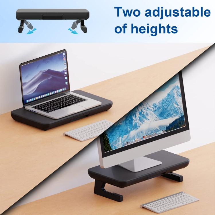 Oimaster Monitor Stand Riser Adjustable Height Laptop Bracket With Storage Drawer, Spec: Basic - free shipping - PMC Jewellery - Order now!