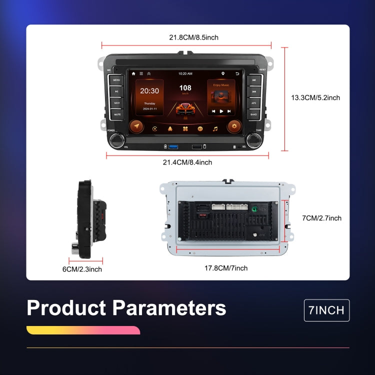 For Volkswagen/Skoda 2+64G Player Large Screen Carplay Android Navigation Reversing Camera Integrated Machine(Standard) - Car MP3 & MP4 & MP5 by PMC TechLife | Online Shopping South Africa | PMC TechLife | Buy Now Pay Later Mobicred