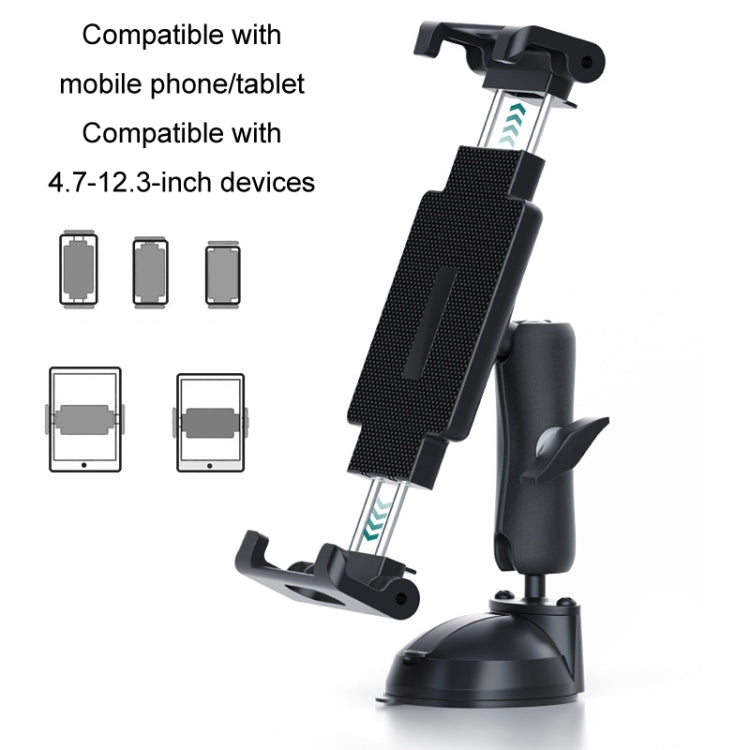 Multifunctional Car Dashboard Mobile Phone Folding Holder, Style: Folding Back Clip+Metal Oval Ball - Car Holders by PMC TechLife | Online Shopping South Africa | PMC TechLife | Buy Now Pay Later Mobicred