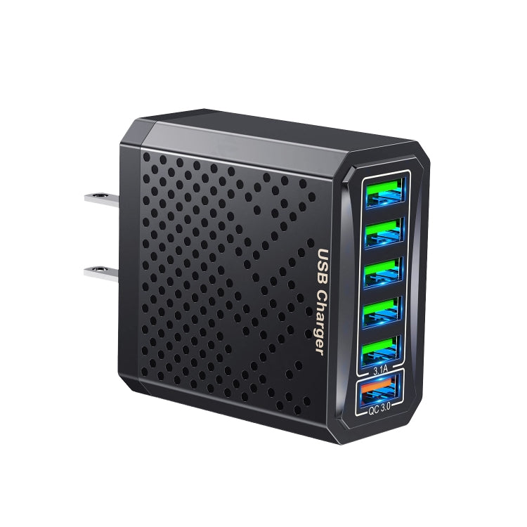 6-Ports Multifunctional Quick Charging USB Travel Charger Power Adapter, Model: Black US Plug - free shipping - PMC Jewellery - Order now!