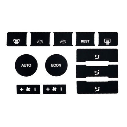 For 2005-2010 Volkswagen Touareg/Passat Steering Wheel Window AC Switch Button Repair Sticker(8pcs /Set) - Decorative Sticker by PMC Jewellery | Online Shopping South Africa | PMC Jewellery | Buy Now Pay Later Mobicred