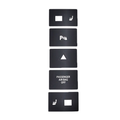 For 2005-2010 Volkswagen Touareg/Passat Steering Wheel Window AC Switch Button Repair Sticker(8pcs /Set) - Decorative Sticker by PMC Jewellery | Online Shopping South Africa | PMC Jewellery | Buy Now Pay Later Mobicred