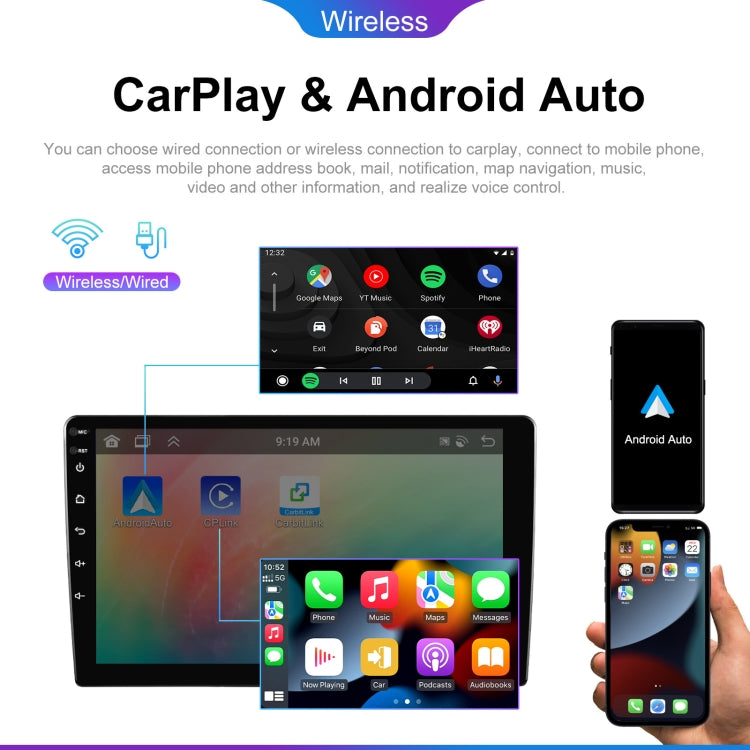 9 inch 6+128G Android Universal HD Large Screen Car Bluetooth Player Android GPS Navigation Integrated Machine(Standard) - Car MP3 & MP4 & MP5 by PMC Jewellery | Online Shopping South Africa | PMC Jewellery | Buy Now Pay Later Mobicred