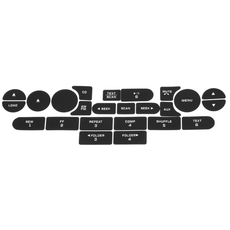 For Ford Mustang 2005-2009 Air Conditioning Button Repair Sticker - Decorative Sticker by PMC TechLife | Online Shopping South Africa | PMC TechLife | Buy Now Pay Later Mobicred