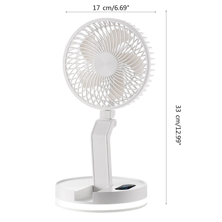 F200 Foldable Remote Control Wall-mounted Fan LED Light Desktop Rotating Fan, Color: Regular Model - Electric Fans by PMC Jewellery | Online Shopping South Africa | PMC Jewellery | Buy Now Pay Later Mobicred