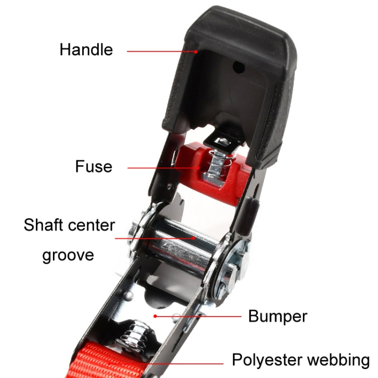 Motorcycle Ratchet Tensioner Cargo Bundling And Luggage Fixing Straps, Length: 3m - Towing Bars by PMC Jewellery | Online Shopping South Africa | PMC Jewellery | Buy Now Pay Later Mobicred