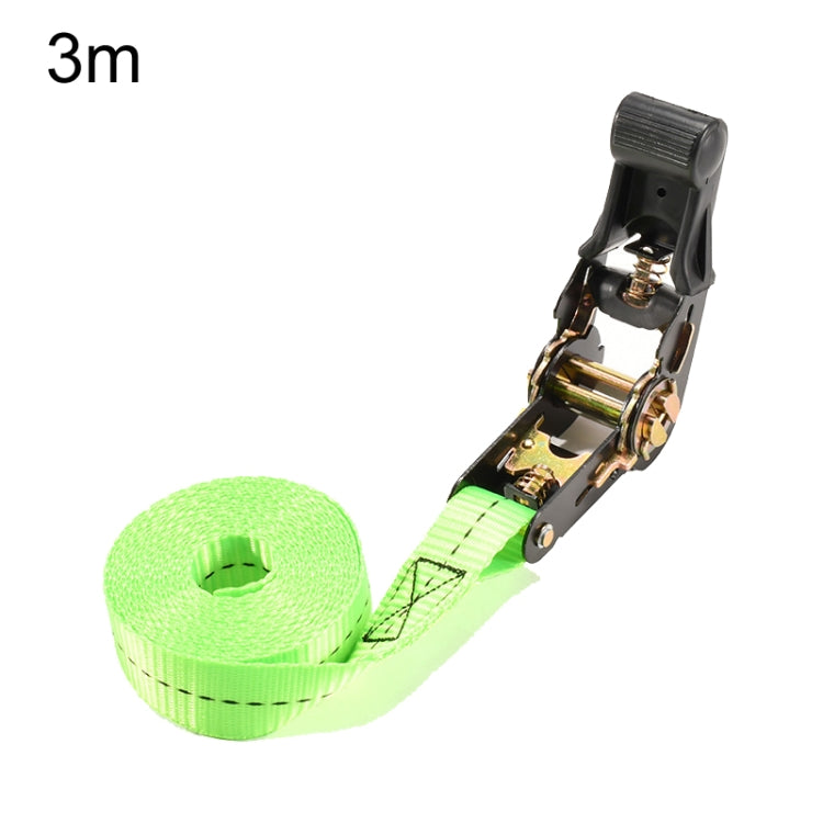 Motorcycle Ratchet Tensioner Cargo Bundling And Luggage Fixing Straps, Specification: Fluorescent Green 3m - Towing Bars by PMC Jewellery | Online Shopping South Africa | PMC Jewellery | Buy Now Pay Later Mobicred