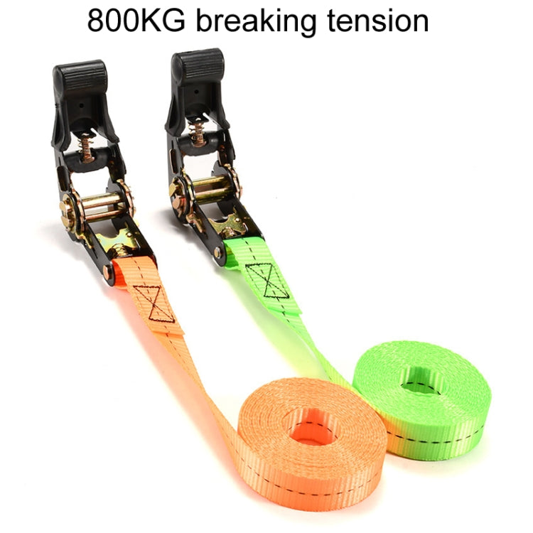 Motorcycle Ratchet Tensioner Cargo Bundling And Luggage Fixing Straps, Specification: Fluorescent Green 4m - Towing Bars by PMC Jewellery | Online Shopping South Africa | PMC Jewellery | Buy Now Pay Later Mobicred