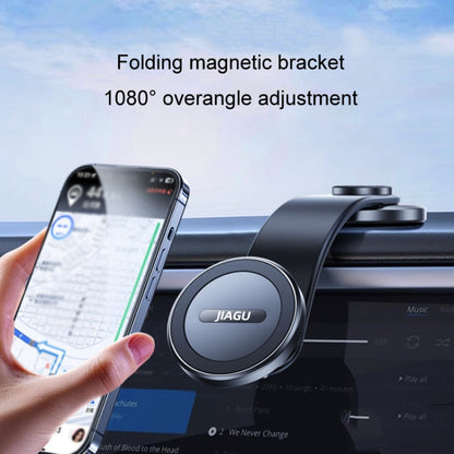 JIAGU Car Suction Cup Type Magsafe Mobile Phone Bracket Telescopic Instrument Panel Car Navigation Rack(Black) - Car Holders by JIAGU | Online Shopping South Africa | PMC Jewellery | Buy Now Pay Later Mobicred