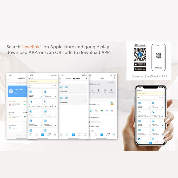 Ewelink Whole House Smart Home ZigBee Wireless Gateway with SONOFF Gateway Devices(EV-WG-2) - Smart Switch by PMC TechLife | Online Shopping South Africa | PMC TechLife | Buy Now Pay Later Mobicred