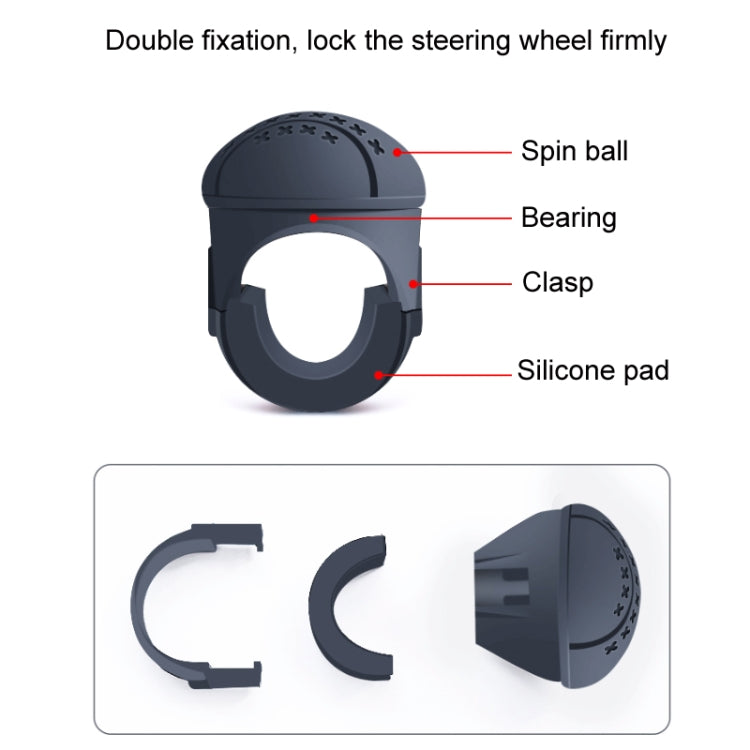 Steering Wheel One-Hand Turning Bearing Type Power-Saving Ball(Black) - Seat Belts & Padding by PMC TechLife | Online Shopping South Africa | PMC TechLife | Buy Now Pay Later Mobicred