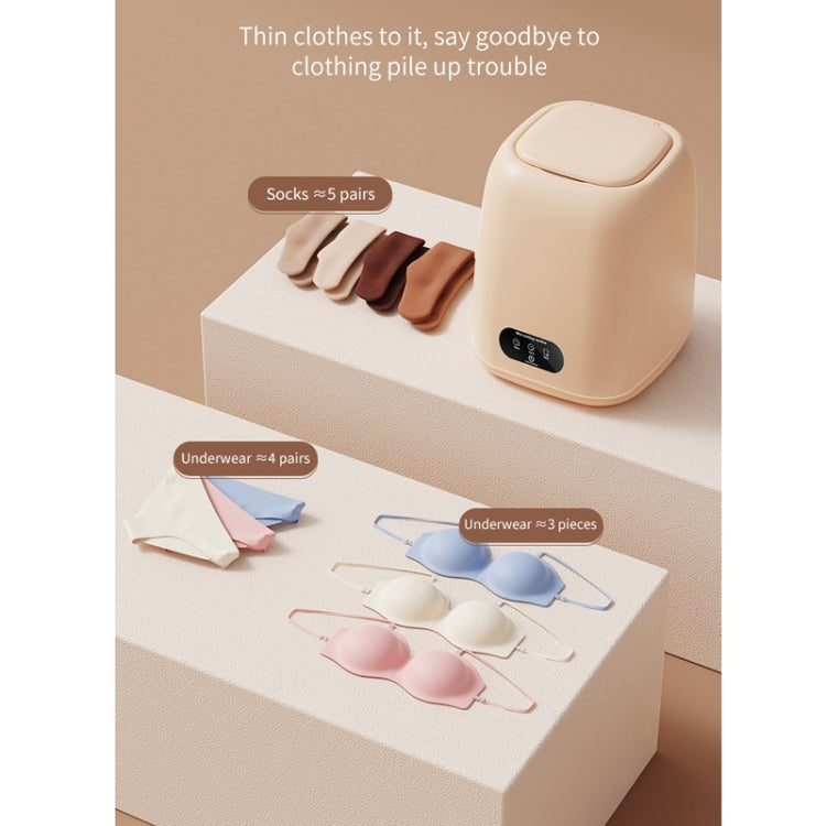 Small Household Portable Underwear Washing Machine, Size: EU Plug(Milk Yellow) - free shipping - PMC TechLife - Order now!