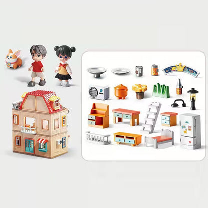 186pcs /Box Children Household Large Pellet Building Blocks Villa Castle Assembly Toys - Pretend Play Toys by PMC Jewellery | Online Shopping South Africa | PMC Jewellery | Buy Now Pay Later Mobicred