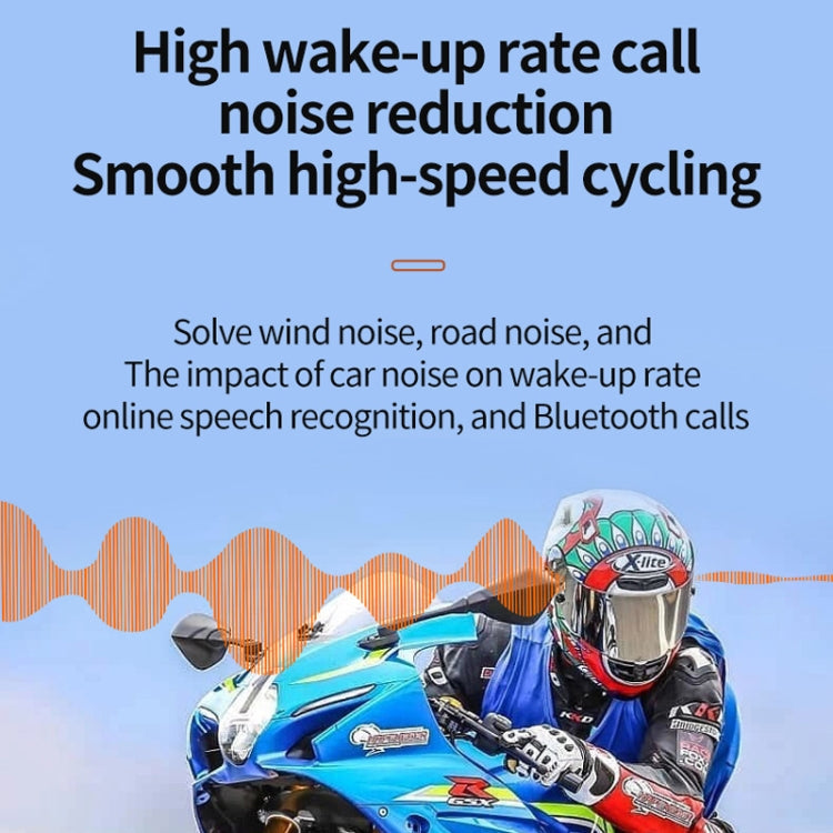 Motorcycle Noise Reduction Waterproof Helmet Cycling Bluetooth Headphones - Motorcycle Walkie Talkie by PMC Jewellery | Online Shopping South Africa | PMC Jewellery | Buy Now Pay Later Mobicred