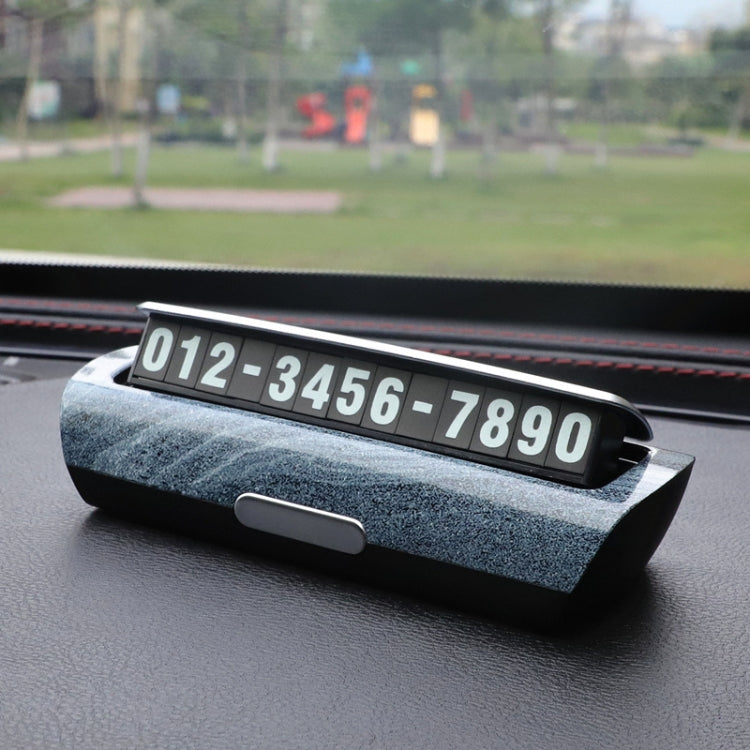 Hidden Luminous Temporary Parking Sign With Car Number, Color: Imitation Stone Pattern - Parking Card by PMC TechLife | Online Shopping South Africa | PMC TechLife | Buy Now Pay Later Mobicred