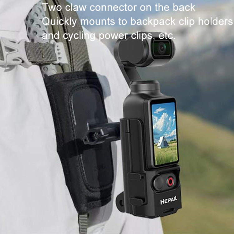 For DJI Osmo Pocket 3 HEPAIL Extended Adapter Protective Bezel Extension Handle Cold Shoe Adapter Bracket - free shipping - PMC TechLife - Order now!