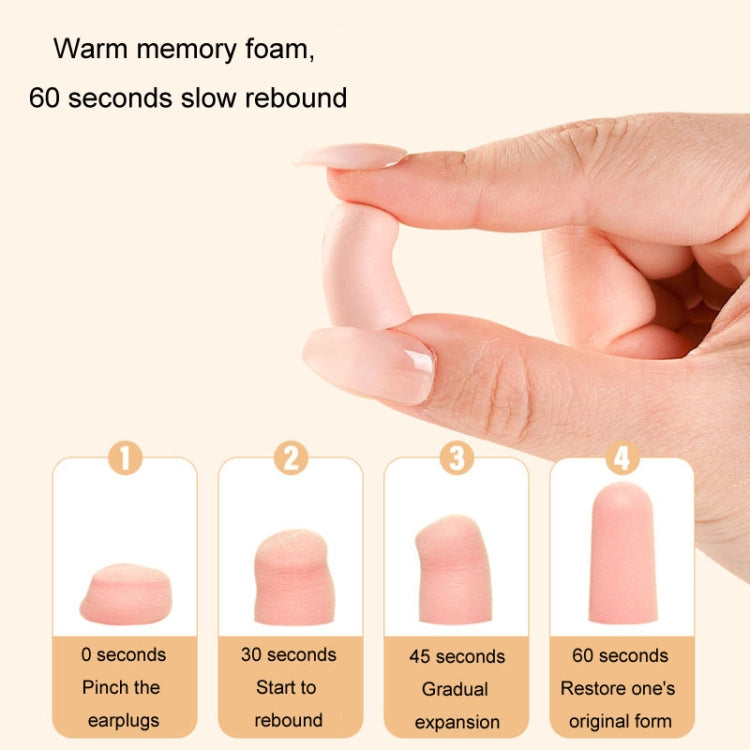 10pcs /Box Memory Foam Earplugs Student Dormitory Sleeping Noise Reduction Soundproof Earplugs(Pink) - free shipping - PMC TechLife - Order now!