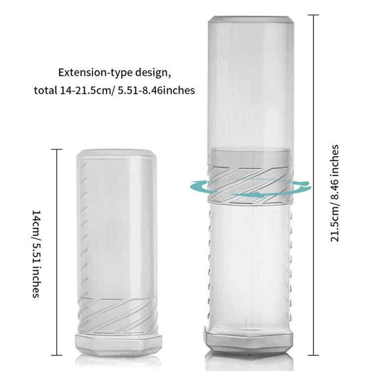 Transparent Plastic Travel Beard Brush Storage Tube - Accessories by PMC TechLife | Online Shopping South Africa | PMC TechLife | Buy Now Pay Later Mobicred