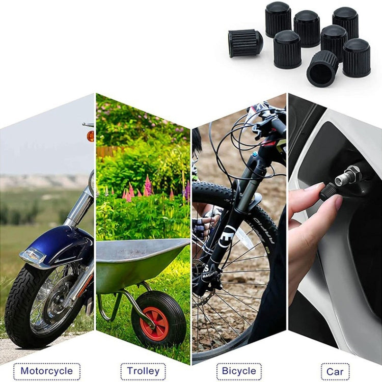 30pcs Car Bicycle Plastic Tire Valve Cap(0.95x1.25cm) - Tire Valve Caps by PMC TechLife | Online Shopping South Africa | PMC TechLife | Buy Now Pay Later Mobicred