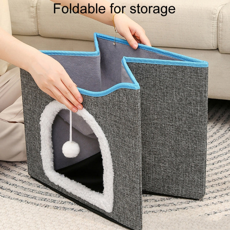 Multifunctional Sisal Cats Scratching Board Foldable Pet Bed(Dark Gray) - Beds by PMC TechLife | Online Shopping South Africa | PMC TechLife | Buy Now Pay Later Mobicred