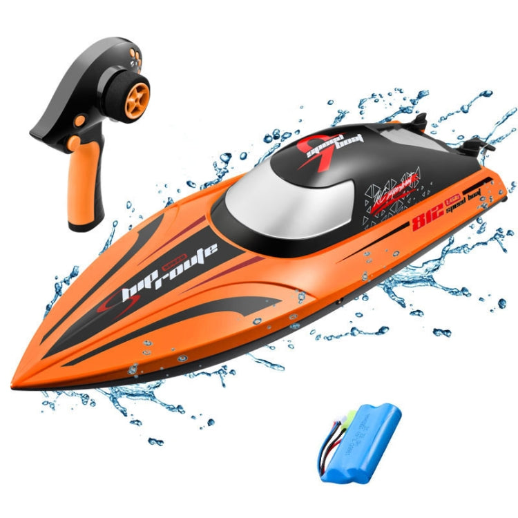 812 High-Speed RC Boat Large Horsepower Speedboat Long Endurance Waterproof Boys Water Toy Dual Batteries(Orange) - RC Boats by PMC Jewellery | Online Shopping South Africa | PMC Jewellery | Buy Now Pay Later Mobicred