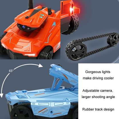 Tank Car Toys 720P HD Camera RC Car With Real-time Surveillance With Remote Controller(Orange) - RC Cars by PMC Jewellery | Online Shopping South Africa | PMC Jewellery | Buy Now Pay Later Mobicred