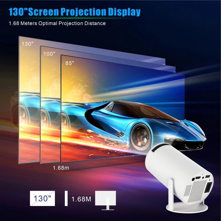 HY300 PRO Smart Projector Android 11.0 System 120 Lumen Portable Projector(US Plug) - Mini Projector by PMC Jewellery | Online Shopping South Africa | PMC Jewellery | Buy Now Pay Later Mobicred