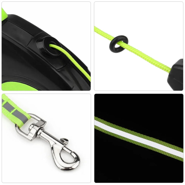 8m Pet Automatic Retractable Towing Leash Night Reflective Dog Walking Tractor(Orange) - Leashes & Chest Strap by PMC TechLife | Online Shopping South Africa | PMC TechLife | Buy Now Pay Later Mobicred