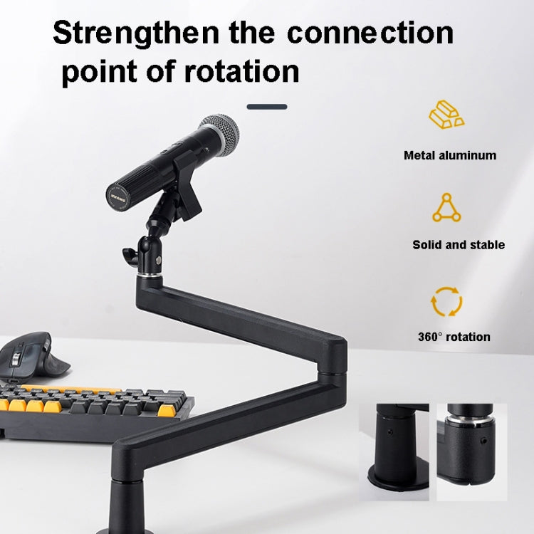 Microphone Stand Desk Mount 360 Degree Adjustable Cantilever Holder - Stand by PMC TechLife | Online Shopping South Africa | PMC TechLife | Buy Now Pay Later Mobicred