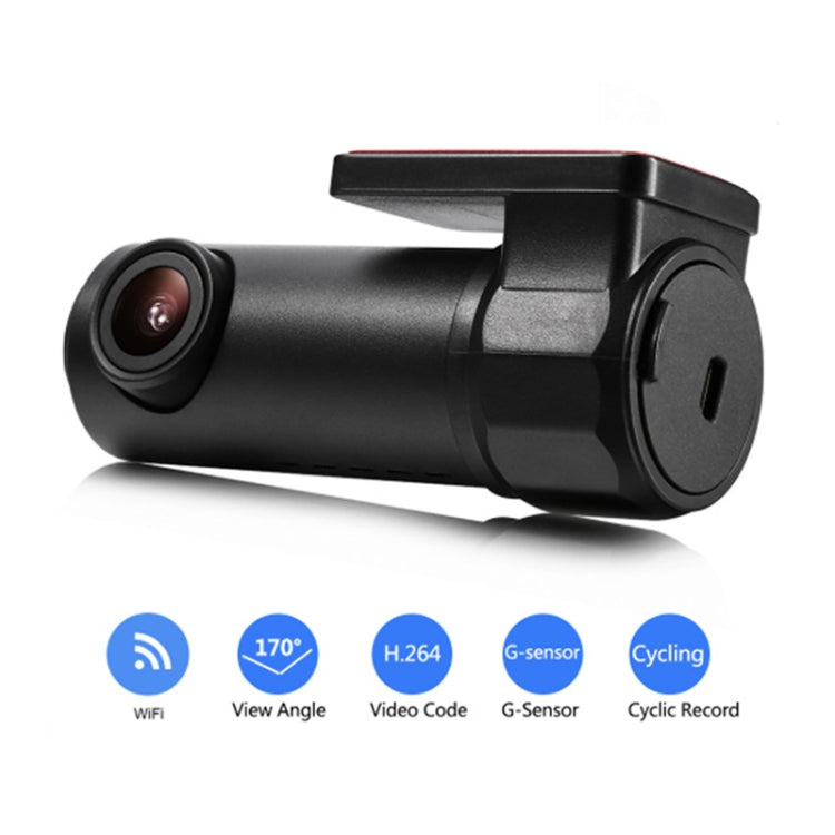 S600 1080P Wifi Dash Cam 170 Degree Wide Angle Lens Hidden Car Driving Recorder(Black) - Car DVRs by PMC Jewellery | Online Shopping South Africa | PMC Jewellery | Buy Now Pay Later Mobicred