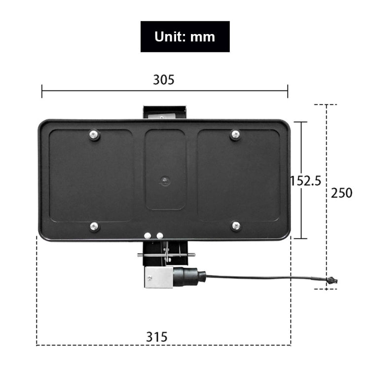 US Standard Modified License Plate Frame Holder - License Plate Covers & Frames by PMC TechLife | Online Shopping South Africa | PMC TechLife | Buy Now Pay Later Mobicred