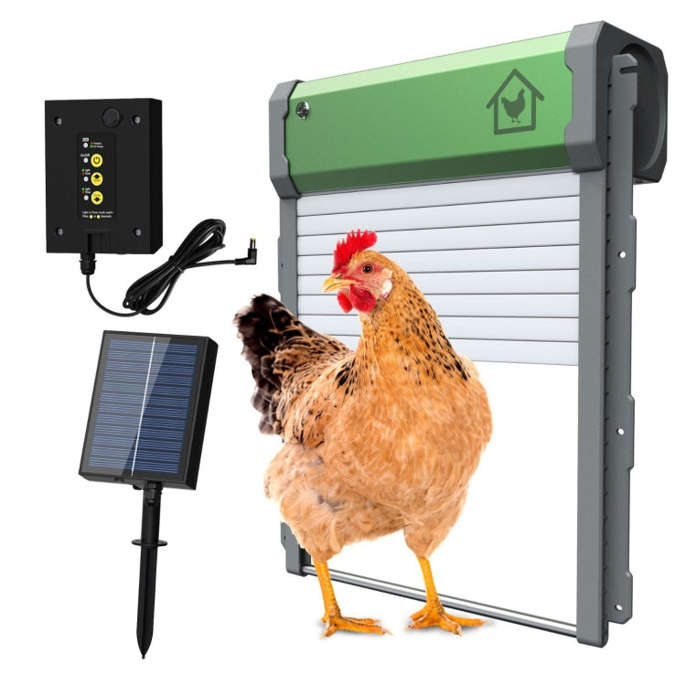 Solar Powered Automatic Chicken Coop Door 4 Modes Automatic Chicken Door with Remote Control - Pet Screen Doors by PMC TechLife | Online Shopping South Africa | PMC TechLife | Buy Now Pay Later Mobicred